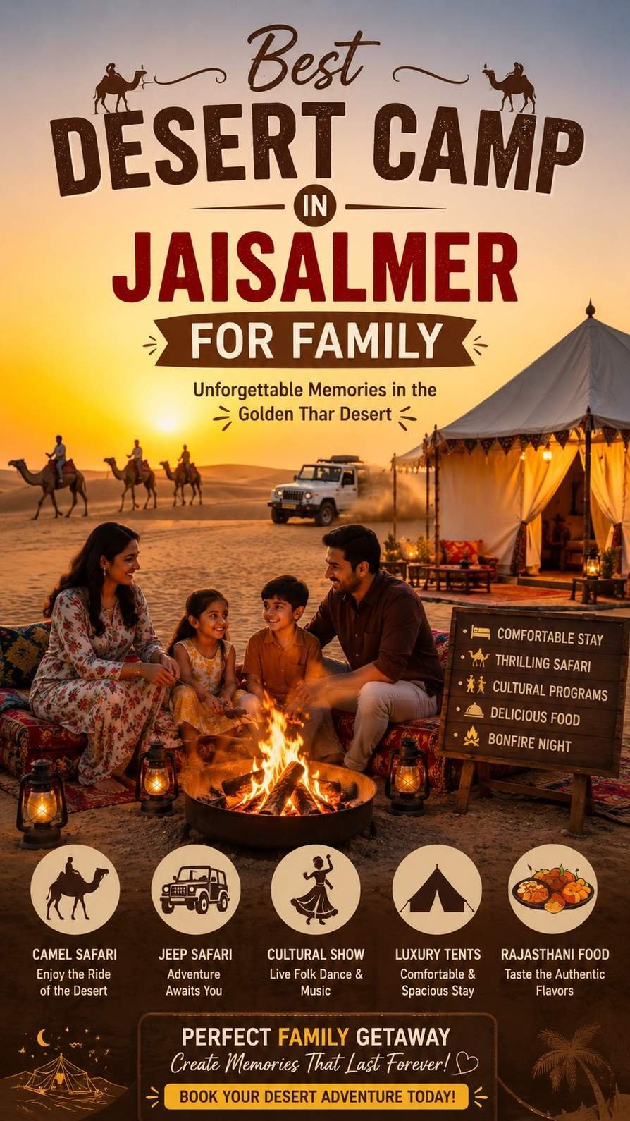 Best Desert Camp in Jaisalmer for Family