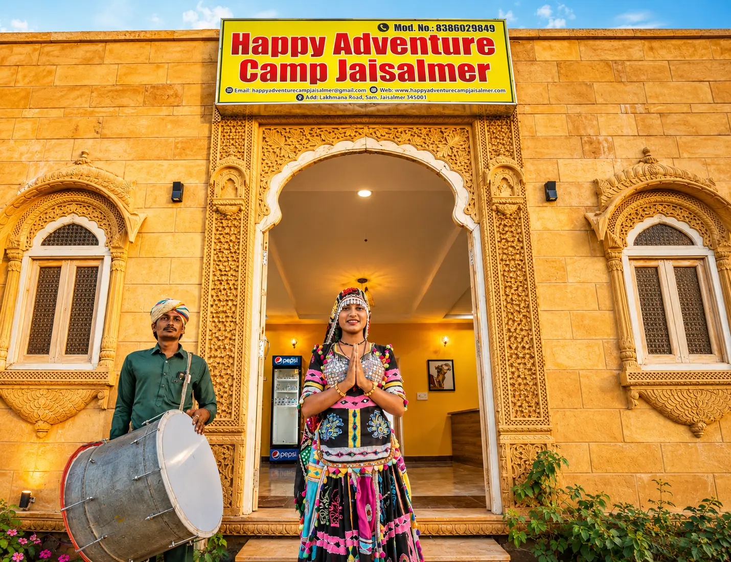 Luxury Swiss tent at Happy Adventure Camp Jaisalmer